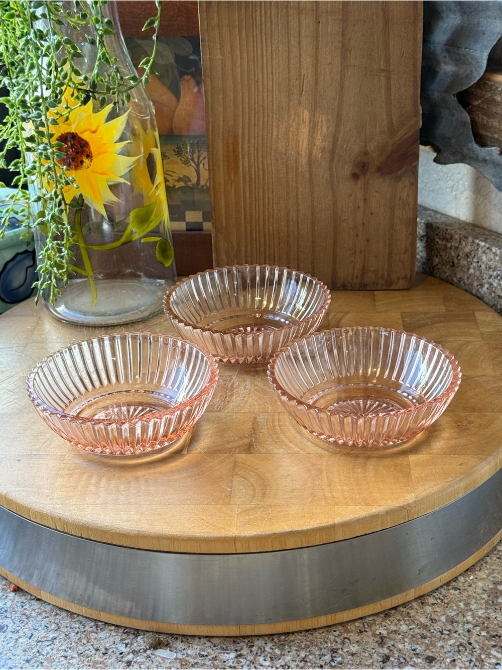 Set of 3 Anchor Hocking Queen Mary
